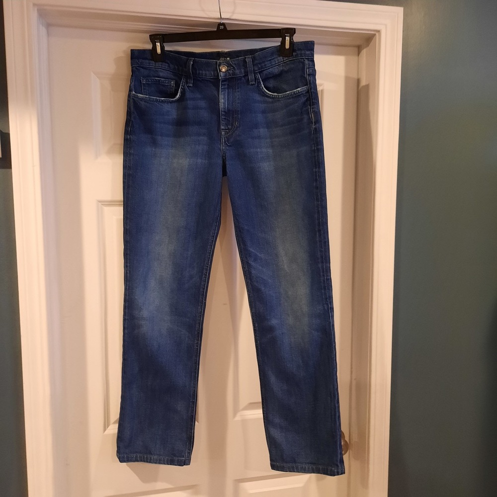 Joe's Jeans Mens 34x31 Classic Fit Straight Leg‎ Dark Wash Faded Distressed